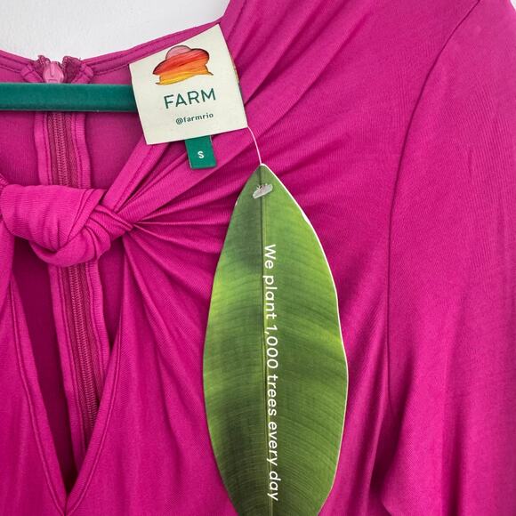 Farm Rio Long Sleeve Bodysuit in Pink - Picture 7 of 8